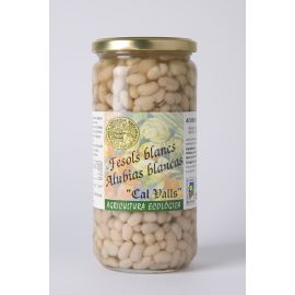 Fesols Blancs cuits ECO 450 g. Envas de vidre 