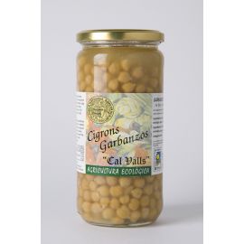 Cigrons cuits ECO 450 g. Envas de vidre 