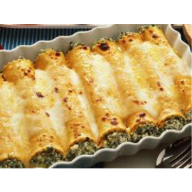 Canelons d’espinacs amb mató