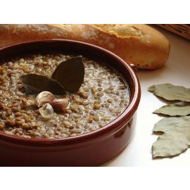 Llenties estofades amb xoriç