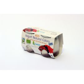 ECO IOGURT CABRA FRUITES DEL BOSC. ENVaS DE CRISTALL. 2 terrines de 125 gr 